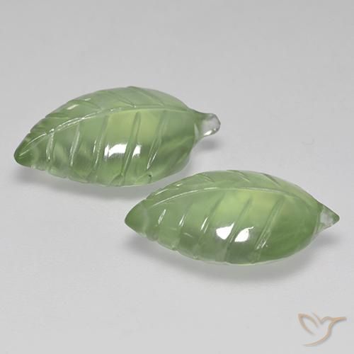Shop natural 14.35ct Vert moyen Préhnite gems, Fantaisie, from Afrique du Sud at GemSelect. In stock, global shipping!