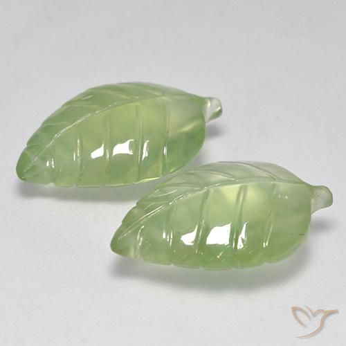Shop natural 14.20ct Vert poire pâle Préhnite gems, Fantaisie, from Afrique du Sud at GemSelect. In stock, global shipping!