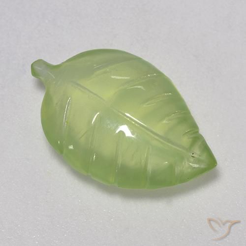 7.38ct Naturel Vert citron Préhnite, Fantaisie, Transparent
