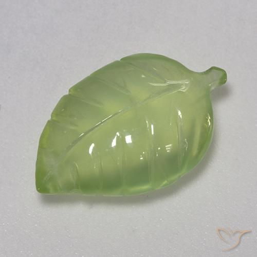 Préhnite Vert citron naturelle Fantaisie, 7.38 ct, Transparent
