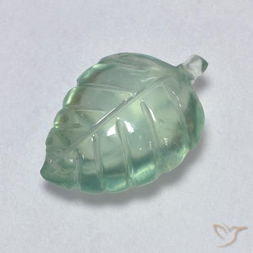 Prehnite Menthe verte naturelle Forme fantaisie, 6.40 ct, Transparent