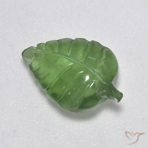 4.66ct Naturel Vert moyen Préhnite, Fantaisie, Transparent