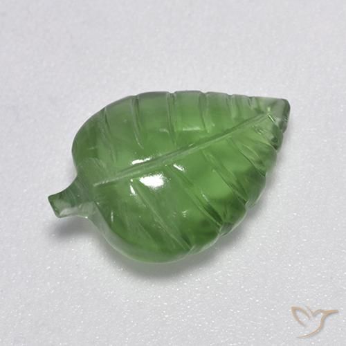 Préhnite Vert moyen naturelle Fantaisie, 4.66 ct, Transparent