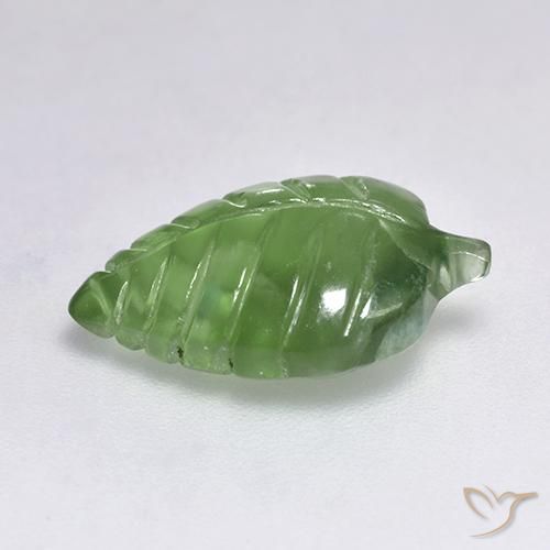 Préhnite Vert moyen naturelle Fantaisie, 4.66 ct, Transparent
