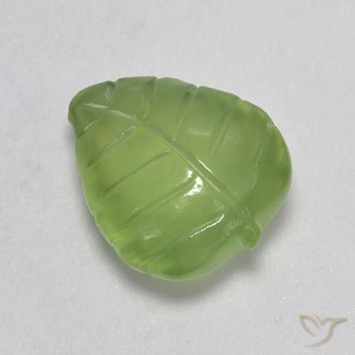 4.86ct Naturel Vert jaunâtre Préhnite, Fantaisie, Transparent