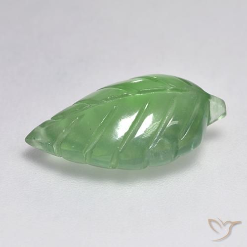 Préhnite Vert poire naturelle Fantaisie, 7.19 ct, Transparent