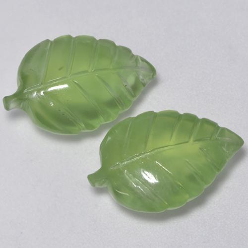 Achetez naturel 11,71ct vert préhnite gems, forme fantaisie, en provenance afrique du sud chez gemselect. en stock, livraison internationale!