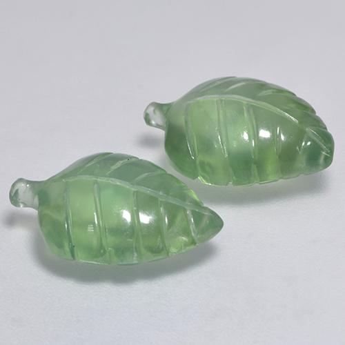 Achetez naturel 8,74ct vert préhnite gems, forme fantaisie, en provenance afrique du sud chez gemselect. en stock, livraison internationale!