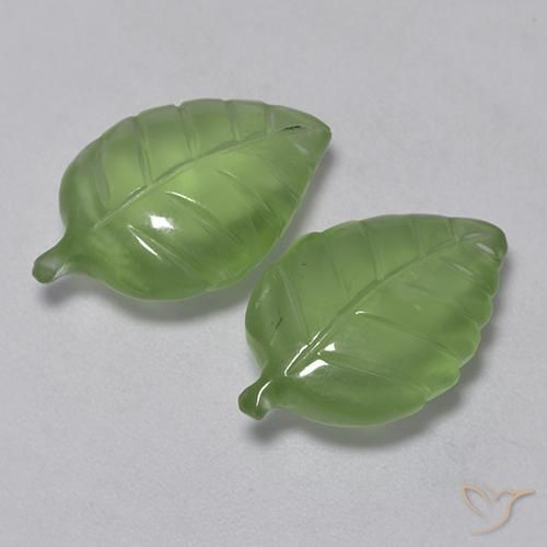 12.46ctw Naturel Vert citron Préhnite, Fantaisie, Transparent