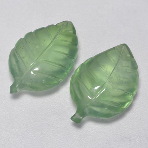 Achetez naturel 11,38ct vert préhnite gems, forme fantaisie, en provenance afrique du sud chez gemselect. en stock, livraison internationale!
