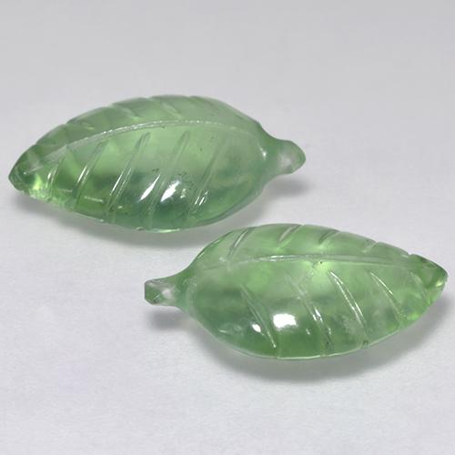 Achetez naturel 11,38ct vert préhnite gems, forme fantaisie, en provenance afrique du sud chez gemselect. en stock, livraison internationale!