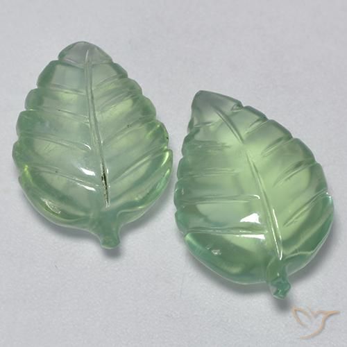 14.38ctw Naturel Vert chaud Préhnite, Fantaisie, Transparent