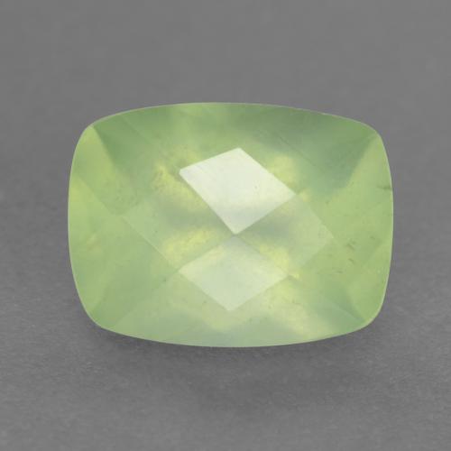 Préhnite vert naturelle coupe coussin, 1,50 ct, translucide