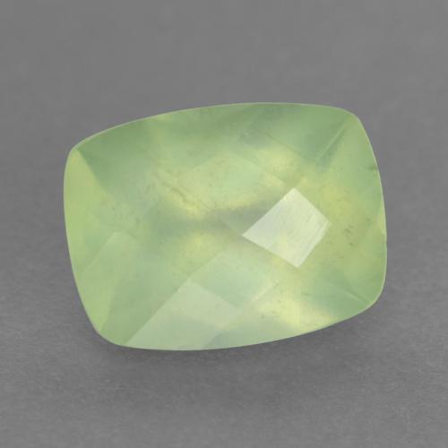 Préhnite vert naturelle coupe coussin, 1,50 ct, translucide