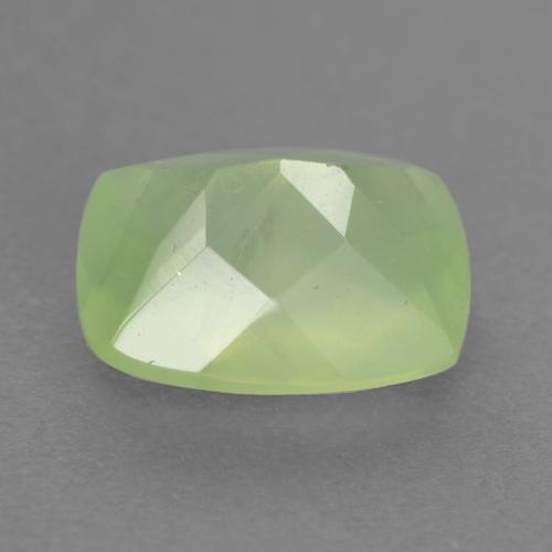 Préhnite vert naturelle coupe coussin, 1,50 ct, translucide