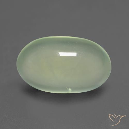 3.50ct Naturel Vert pâle Préhnite, ovale, Transparent