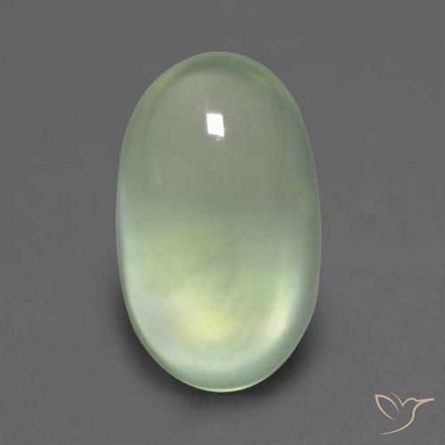 Préhnite Vert pâle naturelle ovale, 3.50 ct, Transparent