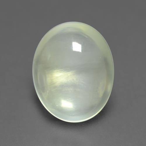 Préhnite vert naturelle coupe ovale, 2,50 ct, transparent