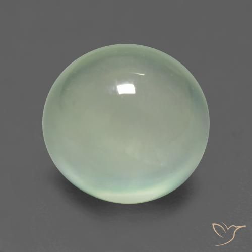 2.75ct Naturel Vert sauge très clair Préhnite, ovale, Transparent