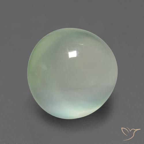 Préhnite Vert sauge très clair naturelle ovale, 2.75 ct, Transparent