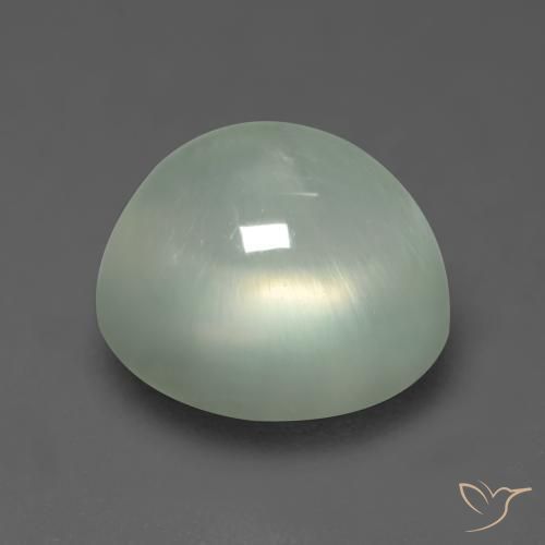 Préhnite Vert sauge très clair naturelle ovale, 2.75 ct, Transparent