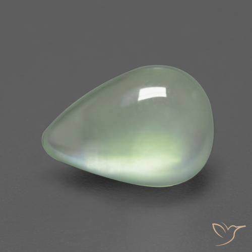 Préhnite Vert poire léger naturelle En forme de poire, 2.72 ct, Transparent