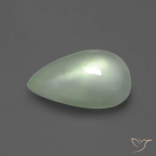 Préhnite Vert poire léger naturelle En forme de poire, 2.72 ct, Transparent