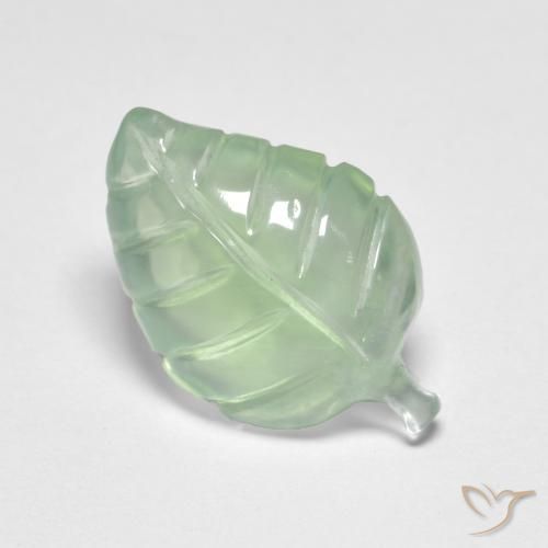 Préhnite Vert très clair naturelle Fantaisie, 3.91 ct, Transparent