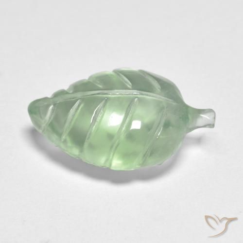 Préhnite Vert très clair naturelle Fantaisie, 3.91 ct, Transparent