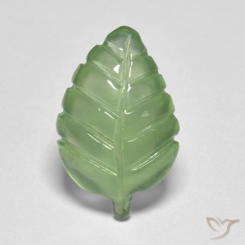 3.86ct Naturel Vert jaunâtre Préhnite, Fantaisie, Transparent