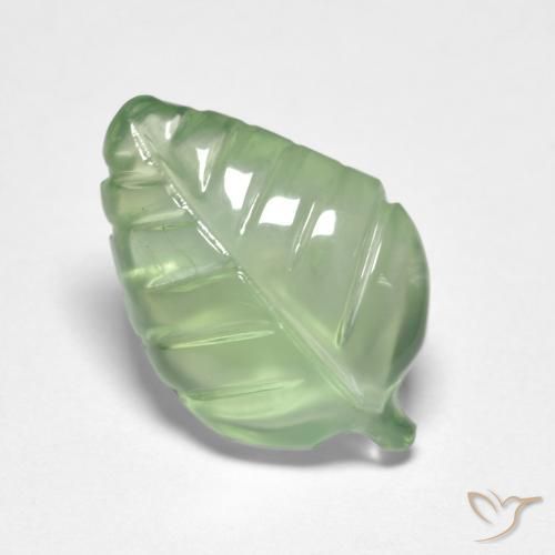 Préhnite Vert poire naturelle Fantaisie, 4.19 ct, Transparent