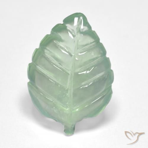 5.49ct Naturel Vert très clair Préhnite, Fantaisie, Transparent