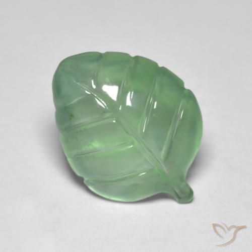 Préhnite Vert clair naturelle Fantaisie, 5.96 ct, Transparent