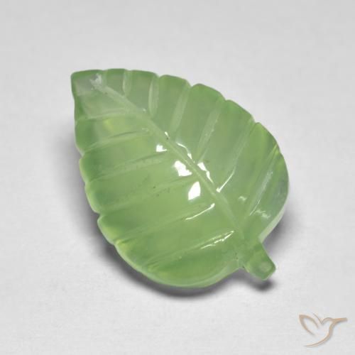 Préhnite Vert jaunâtre naturelle Fantaisie, 5.85 ct, Transparent