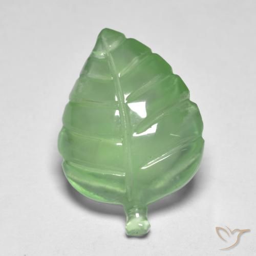 6.73ct Naturel Vert jaunâtre Préhnite, Fantaisie, Transparent