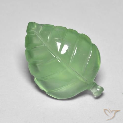 Préhnite Vert jaunâtre naturelle Fantaisie, 6.73 ct, Transparent