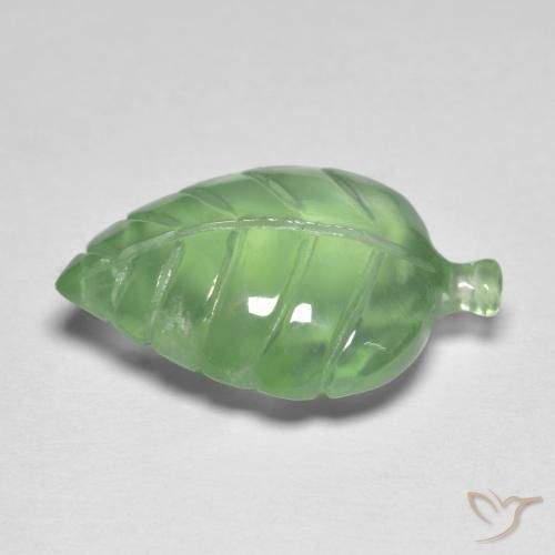 Préhnite Vert jaunâtre naturelle Fantaisie, 6.73 ct, Transparent