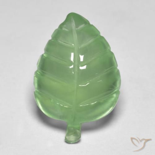 7.90ct Naturel Vert citron Préhnite, Fantaisie, Transparent