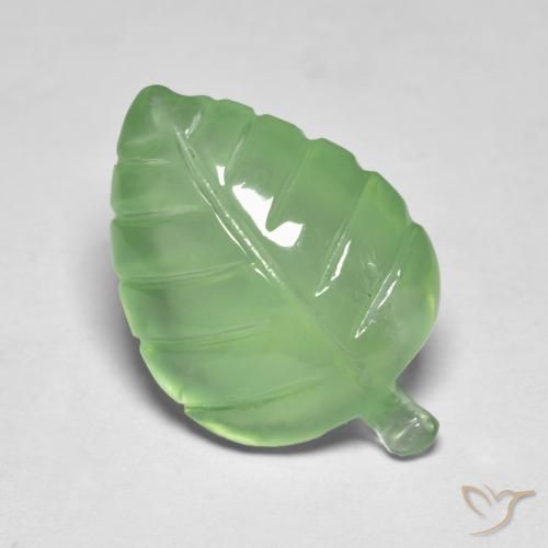 Préhnite Vert citron naturelle Fantaisie, 7.90 ct, Transparent