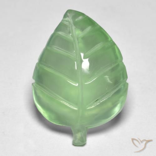 9.00ct Naturel Vert citron Préhnite, Fantaisie, Transparent