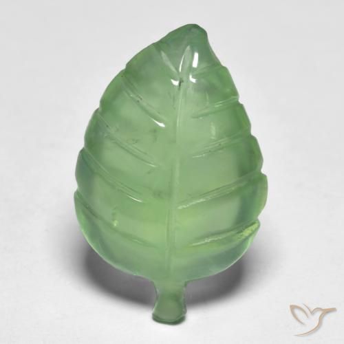 8.13ct Naturel Vert jaunâtre Préhnite, Fantaisie, Transparent