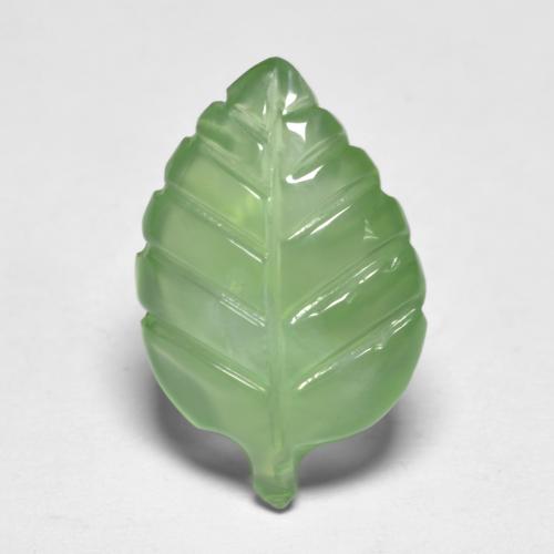 Préhnite vert naturelle forme fantaisie, 4,92 ct, transparent