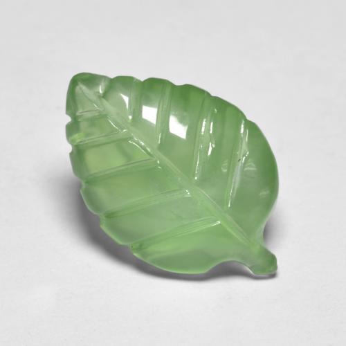Préhnite vert naturelle forme fantaisie, 4,92 ct, transparent