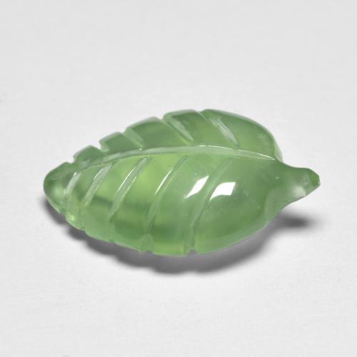 Préhnite vert naturelle forme fantaisie, 4,92 ct, transparent