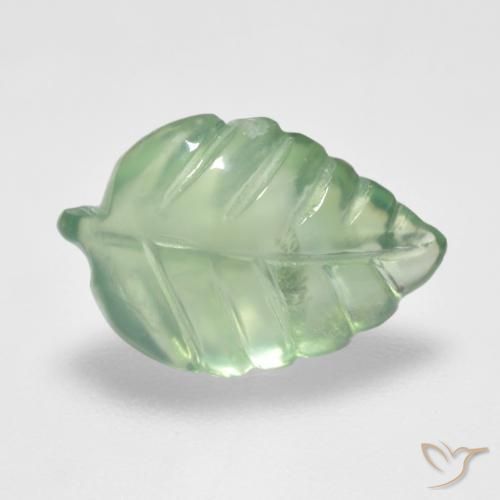 Préhnite Vert jaune léger naturelle Fantaisie, 3.70 ct, Transparent
