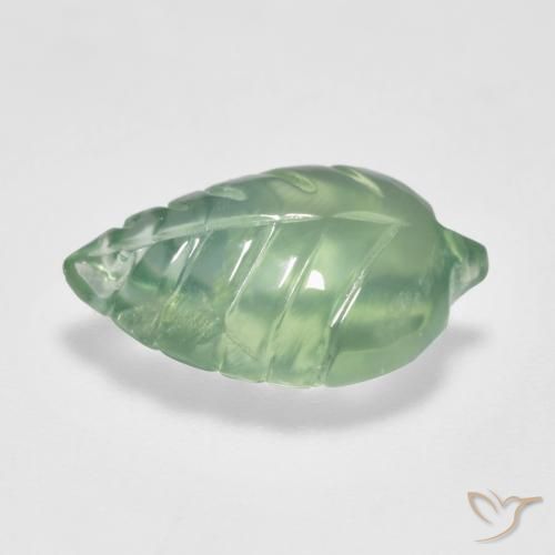 Préhnite Vert jaune léger naturelle Fantaisie, 3.70 ct, Transparent