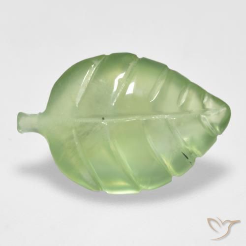 Préhnite Vert moyen naturelle Fantaisie, 6.45 ct, Transparent