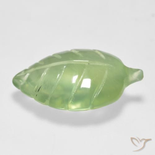 Préhnite Vert moyen naturelle Fantaisie, 6.45 ct, Transparent