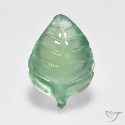 5.43ct Naturel Vert frais Préhnite, Fantaisie, Transparent