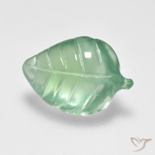 Préhnite Vert frais naturelle Fantaisie, 5.43 ct, Transparent